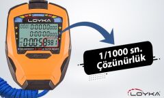 Loyka D-308 100 Lap Hafızalı 1/1000 Saniye Profesyonel Tip Kronometre