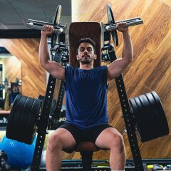 XWORKS FWX Shoulder Press – Serbest Ağırlık Omuz Makinesi (FWX0012) ASKERİ BEJ (RAL1001)