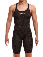 Funkita Fast Legs Gold Weaver Kadın Yarış Mayo (Giriş Seviyesi)
