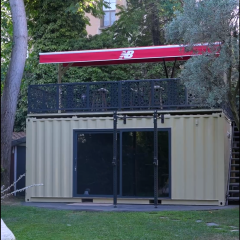XWORKS POWER Container GEN2 Loft – Üst Kat Yaşam Alanlı Modüler Spor Konteyneri (CXXL025) MOR (RAL4004)
