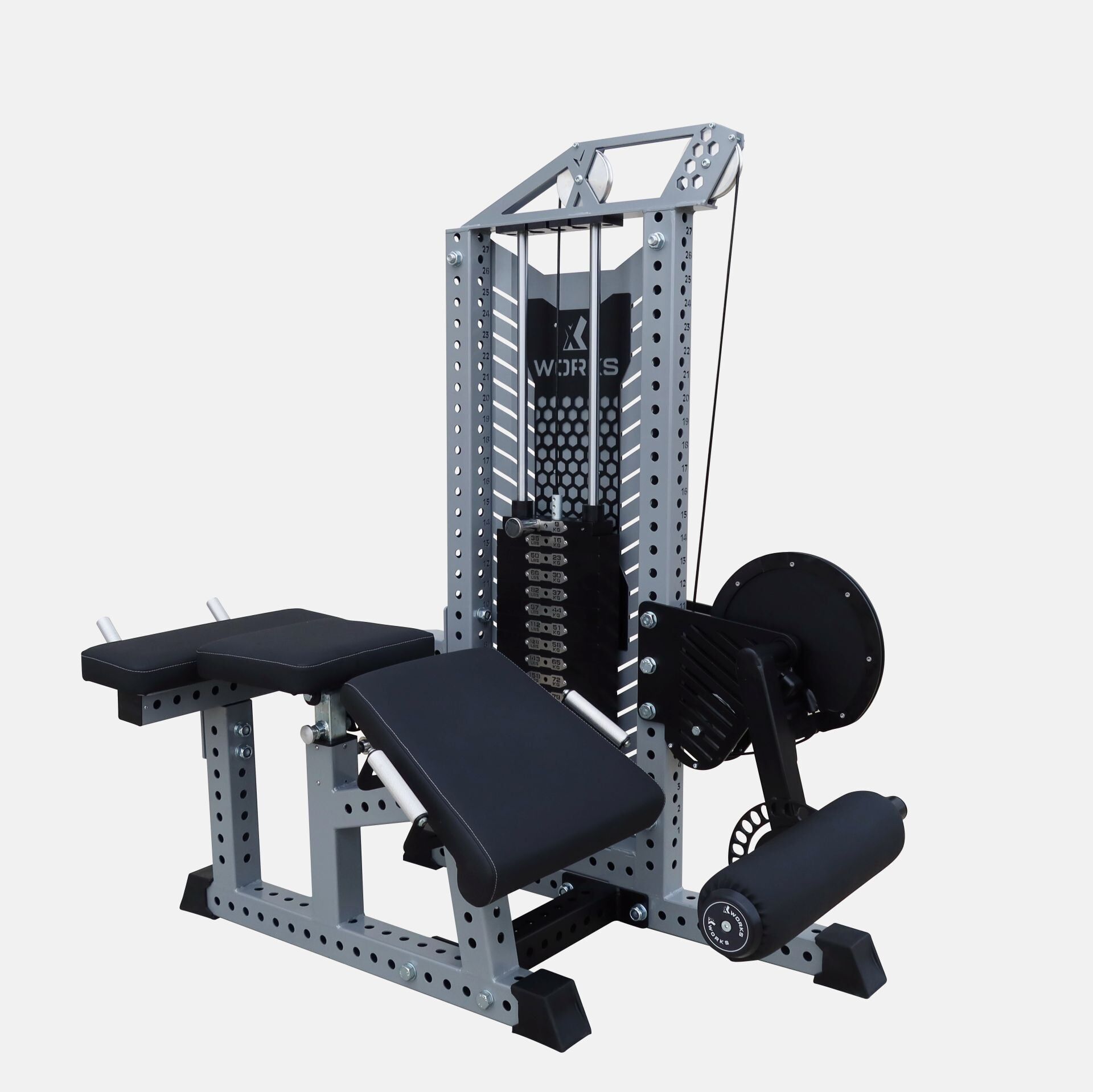 XWORKS Prone Leg Extension – Curl Combo (PLX0011) PEMBE (RAL4006)