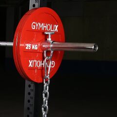 GYMHOLIX® Vidalı Ağır Yük Kelepçesi V2 | Zincir ve Bant Uyumlu Bar Kelepçesi (FGA6001)