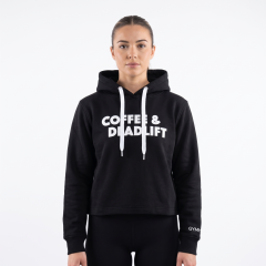 GYMHOLIX® Coffee & Deadlift Sweatshirt Crop | Fitness Lifestyle Kadın (TGH1001)