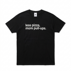 GYMHOLIX® Less Pizza, More Pull-Ups – Sporcu Tişörtü (T-Shirt) (TGX0008)