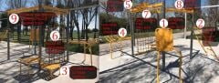 GYMHOLIX® CUBE Açık Alan Fitness İstasyonu (CGXC010) Duplex-Çift Kat Boya (Nikel alt yüzey + Boya)