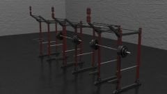 GYMHOLIX® Kafes 3 İstasyon – 6 Rack / 12 Bacak Profesyonel Rig Sistemi