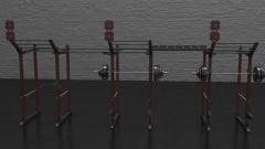 GYMHOLIX® Kafes 3 İstasyon – 6 Rack / 12 Bacak Profesyonel Rig Sistemi