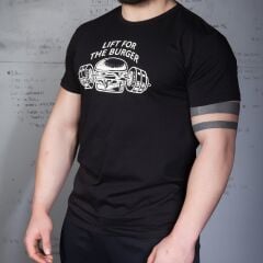 Gymholix Lift for the Burger Men Siyah (Tişört-Tshirt)