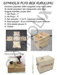 GYMHOLIX® CrossFit Plyo Jump Box V2 – Ahşap Zıplama Kutusu