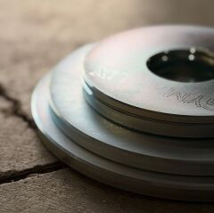 GYMHOLIX® Mikro Metal Galvaniz Plaka | Powerlifting Çelik Ağırlık Plakası (Çift)