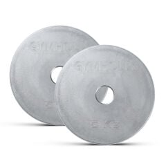 GYMHOLIX® EKO Mikro Metal Galvaniz Plaka | Powerlifting Çelik Ağırlık Plakası (Çift) (FGX7001)