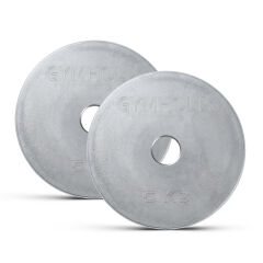 GYMHOLIX® EKO Mikro Metal Galvaniz Plaka | Powerlifting Çelik Ağırlık Plakası (Çift) (FGX7001)