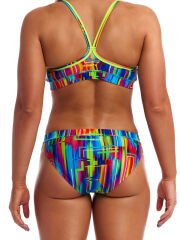 Funkita The Glitch Kadın Spor Yüzme Üstü – Racerback Sports Top | Tek Üst