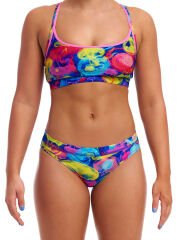 Funkita Sting Stung Kadın Spor Yüzme Üstü – Racerback Sports Top | Tek Üst