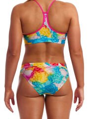 Funkita Cloudy Colours Kadın Yüzücü Spor Büstiyeri – Racerback Crop Top | Tek Üst