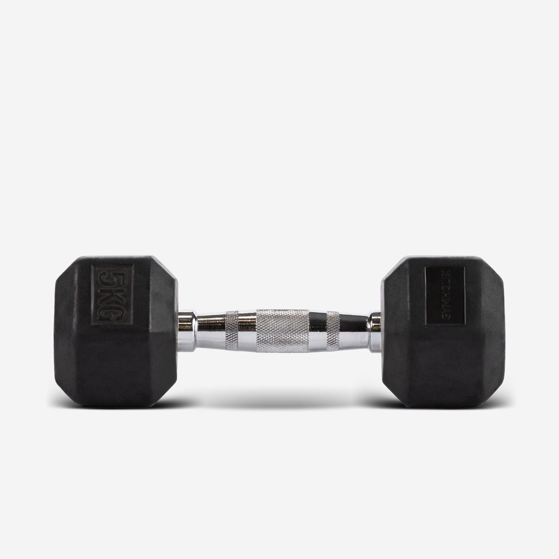 GYMHOLIX® Kauçuk Köşeli Hex Dambıl | Profesyonel Gym Dumbbell