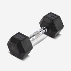 GYMHOLIX® Kauçuk Köşeli Hex Dambıl | Profesyonel Gym Dumbbell 10KG