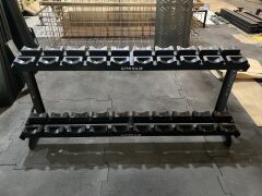 GYMHOLIX® PRO 2 Katlı Dambıl Rafı – Dumbbell Rack Shelf (FGX0023)
