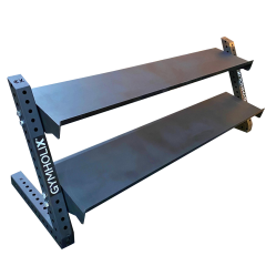 GYMHOLIX® 2 Katlı Dambıl & Kettlebell Rafı – Dumbbell Rack Shelf (FGX0024)