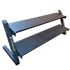 GYMHOLIX® 2 Katlı Dambıl & Kettlebell Rafı – Dumbbell Rack Shelf (FGX0024)