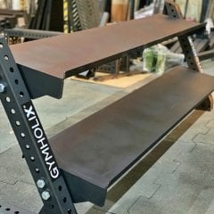 GYMHOLIX® 2 Katlı Dambıl & Kettlebell Rafı – Dumbbell Rack Shelf (FGX0024)