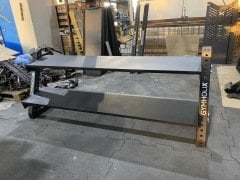 GYMHOLIX® 2 Katlı Dambıl & Kettlebell Rafı – Dumbbell Rack Shelf (FGX0024)