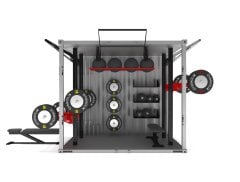 GYMHOLIX® FastBox CubeX | 3 Kapılı Taşınabilir Konteyner Fitness İstasyonu (GCXXF050)