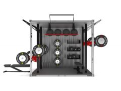 GYMHOLIX® FastBox CubeX | 3 Kapılı Taşınabilir Konteyner Fitness İstasyonu (CGXF050)