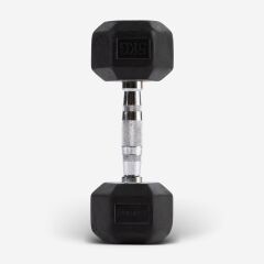 GYMHOLIX® Kauçuk Köşeli Hex Dambıl | Profesyonel Gym Dumbbell 7.5KG