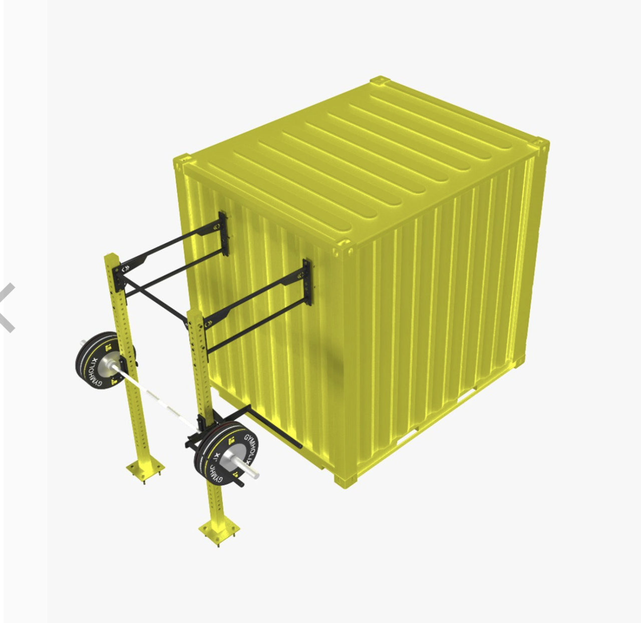 GYMHOLIX® FastBox Cube HERO | Tek Kapılı Taşınabilir Konteyner Fitness İstasyonu (GCXXF040)