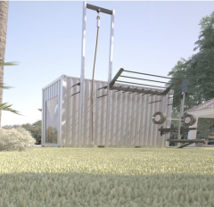 GYMHOLIX® FastBox Large Elite | Outdoor & Tactical Container Gym (GCXXF030)