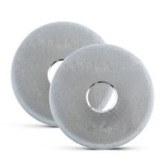 GYMHOLIX® EKO Mikro Metal Galvaniz Plaka | Powerlifting Çelik Ağırlık Plakası (Çift) (FGX7001) 2 KG Plaka Çift