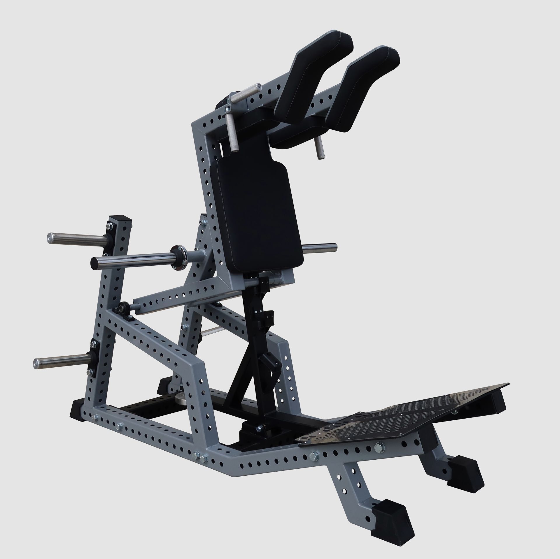 XWORKS FWX Hack / Front Squat – Bacak Pres Makinesi (FWX0003) PARLAK ALÜMİNYUM (RAL830)