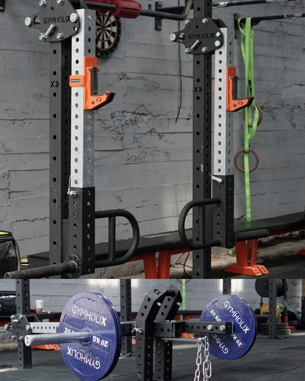 GYMHOLIX® Lever Power Arms | Plate Loaded Güç Kolları (FGX9996) Güç Kolu Seti + Belt Squat Eklentisi