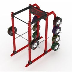GYMHOLIX® Kafes Pro Cage Rack – Profesyonel Power Rack & Plaka Depolama Ünitesi