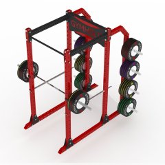 GYMHOLIX® Kafes Pro Cage Rack – Profesyonel Power Rack & Plaka Depolama Ünitesi