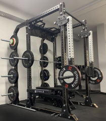 GYMHOLIX® Kafes Pro Cage Rack – Profesyonel Power Rack & Plaka Depolama Ünitesi