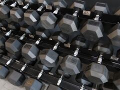 XWORKS 3 Katlı Dambıl Rafı – Dumbbell Depolama Ünitesi (FWX0026) KIRMIZI (RAL3000)