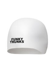 Funky Trunks Dome Racing Swimming Cap Still White – Yarış Bonesi