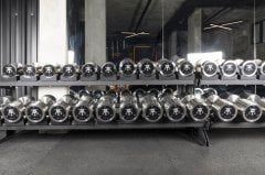 GYMHOLIX® Paslanmaz Çelik Dambıl - Stainless Steel Dumbbell (Tek) (GFWX4010)