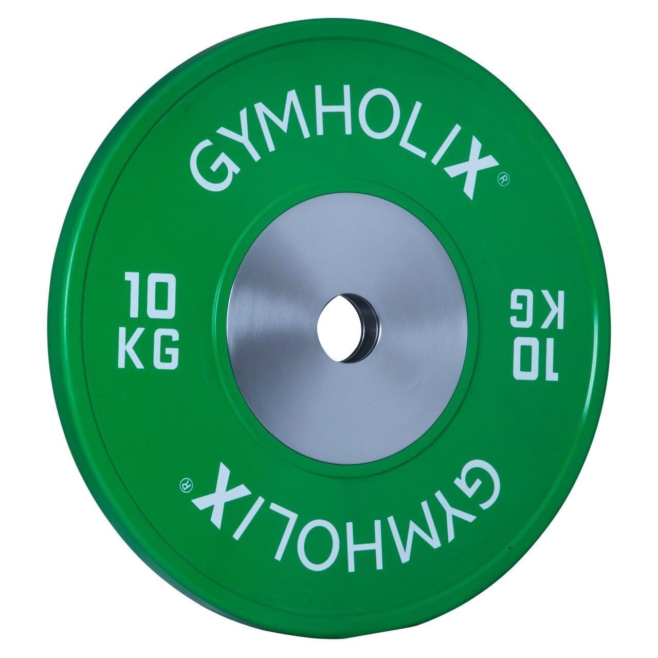 GYMHOLIX® Müsabaka Plaka – Competition Bumper Plate | Kalibreli Olimpik Ağırlık Plakası 10 KG Plaka Çift
