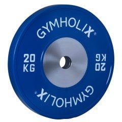 Gymholix Renkli Müsabaka Plaka V.2 ( Competition Bumper Plate ) 20 KG Plaka Çift