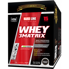 Hardline Whey 3Matrix 450 Gr (30Gr*15Adet) - Çikolata