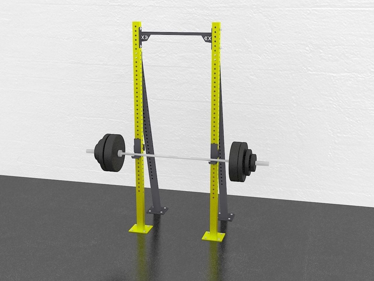 GYMHOLIX® 1 Rack 2 Bacak V Tip İstasyon (Rig) (FGXN002) Standart Kulesiz