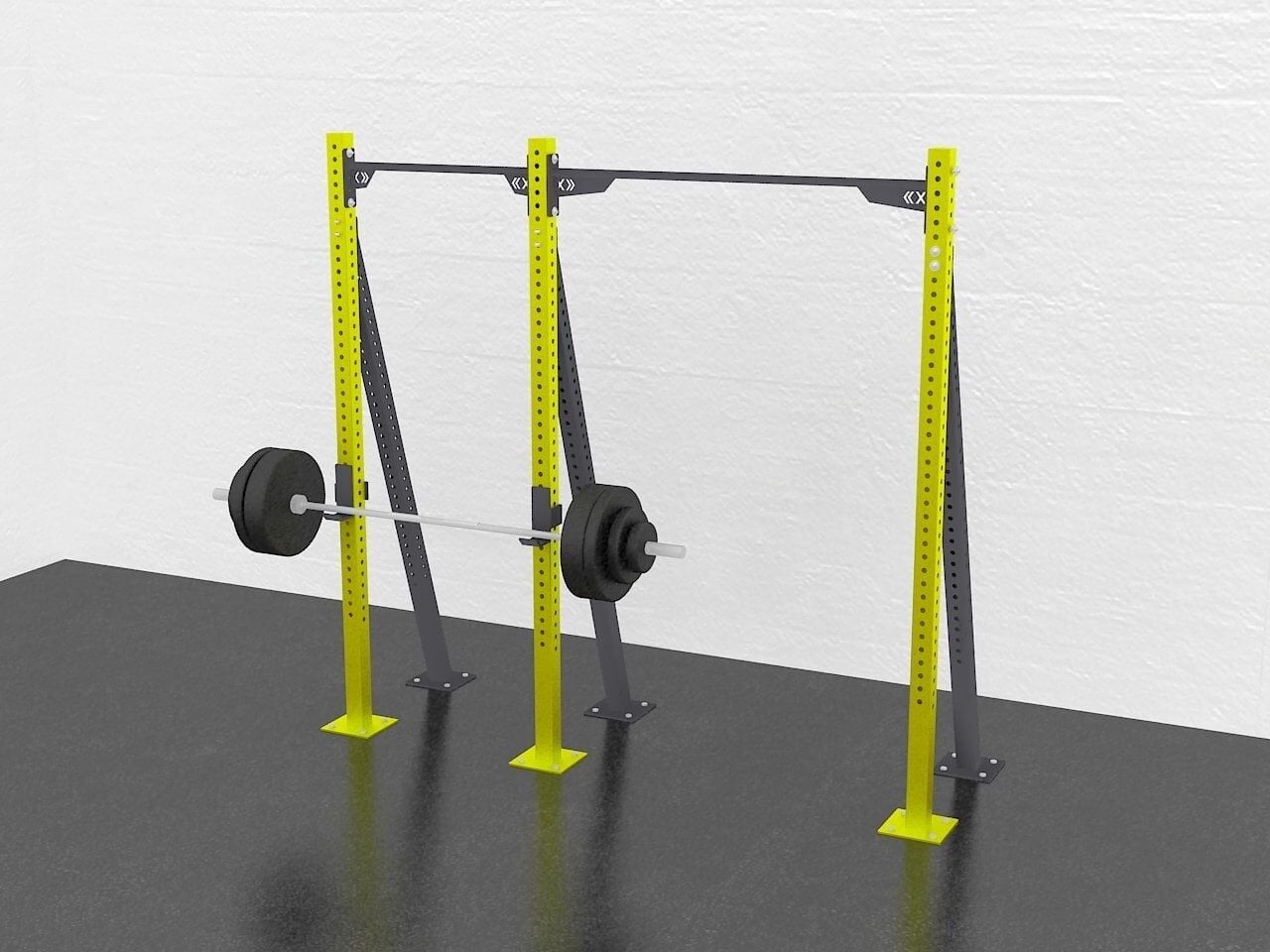 GYMHOLIX® 1 Rack 3 Bacak V Tip İstasyon (Rig) (FGXN003) +1 Halat Tırmanma Kulesi