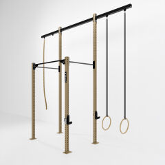 GYMHOLIX® 2 Rack 4 Bacak Orta Tip İstasyon (Rig) (FGXC004) +2 Halat Tırmanma Kulesi