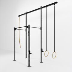 GYMHOLIX® 2 Rack 4 Bacak Orta Tip İstasyon (Rig) (FGXC004) +2 Halat Tırmanma Kulesi