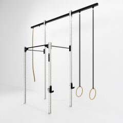 GYMHOLIX® 2 Rack 4 Bacak Orta Tip İstasyon (Rig) (FGXC004) +2 Halat Tırmanma Kulesi