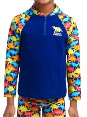Funky Trunks Swimmasaurus Erkek Çocuk UV Üst Mayo, UV Korumalı Üst