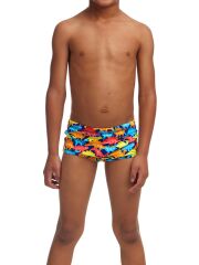 Funky Trunks Swimmasaurus Erkek Çocuk Antrenman Mayo, 10cm Trunks
